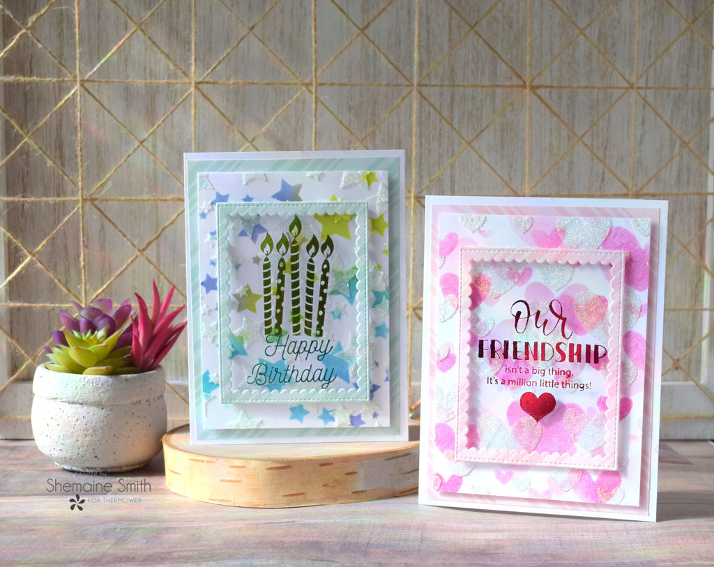 Foiled and Glitz Cards with Gina K. Designs