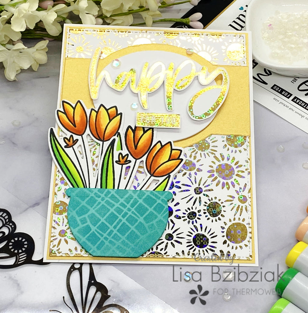 Happy For You Card with Magical Monarch Stamps