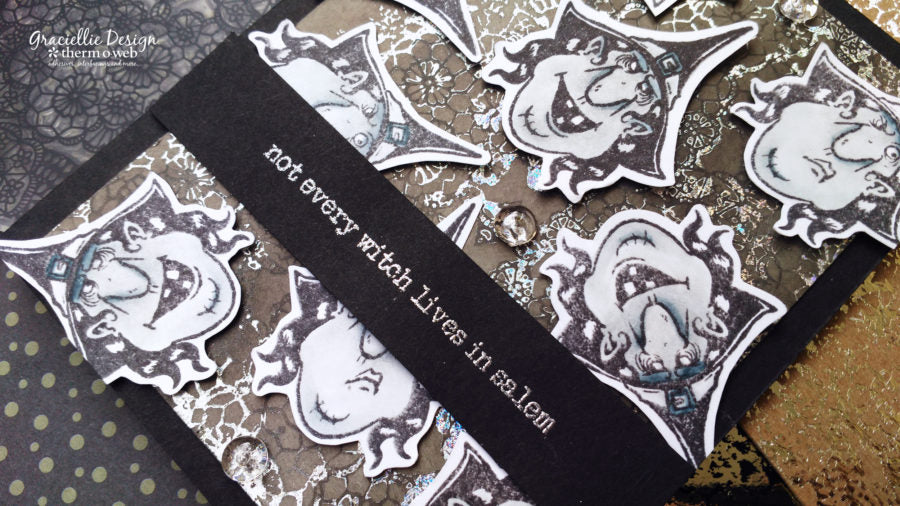 Foil Stamped Halloween Card with Deco Foil and Brutus Monroe