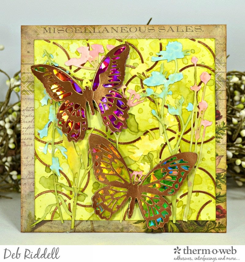 Mix It Up For Spring With Deco Foil Metallix Gels And Flock Sheets