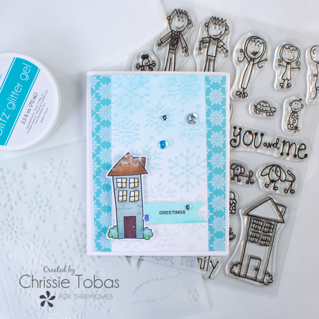Holiday Greetings Card with Laura Kelly Products