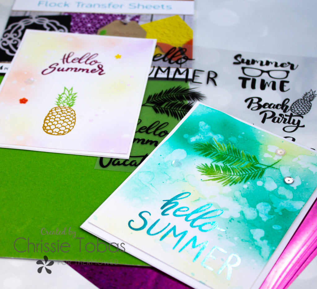 Hello Summer with Adhesive Transfers