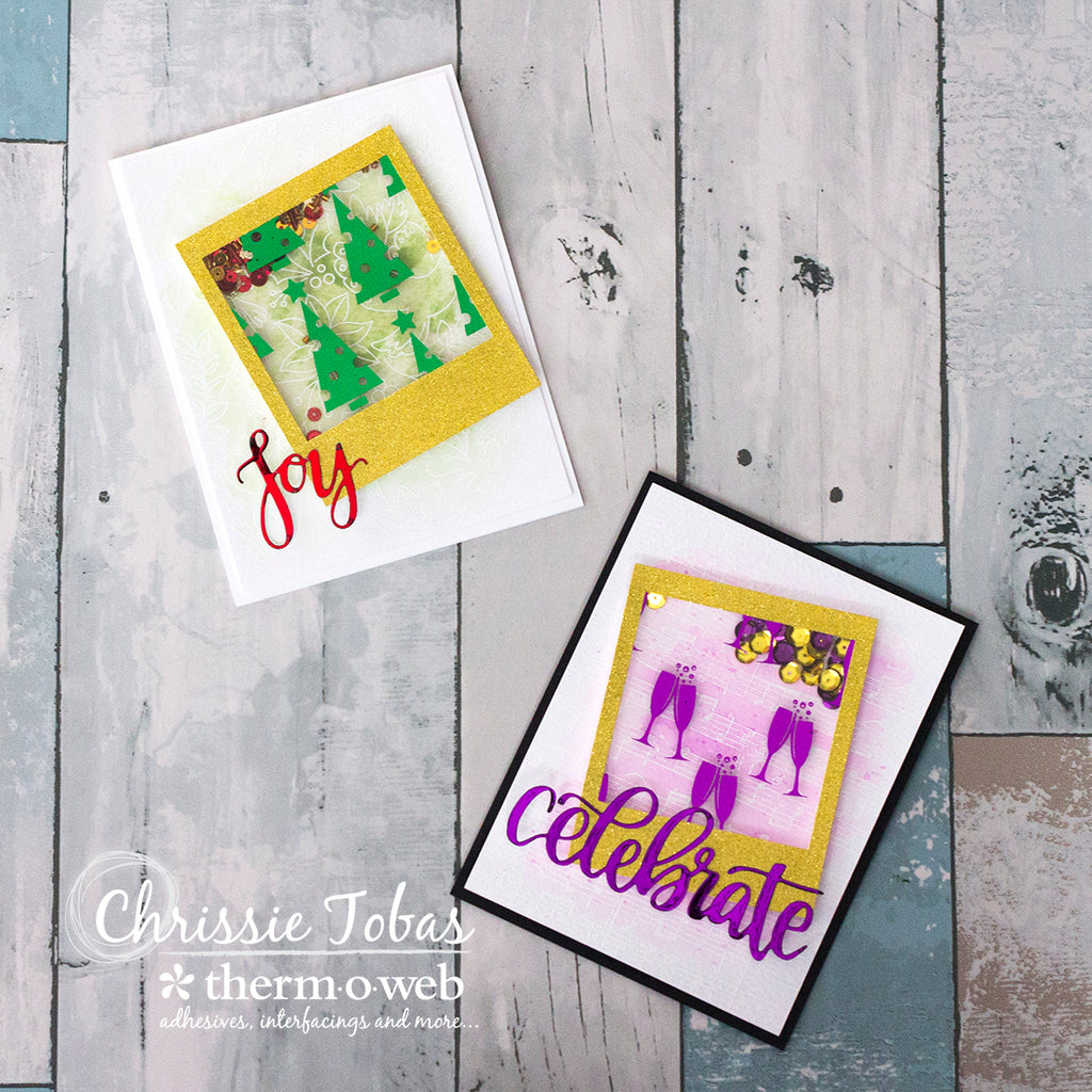 Shaker Cards With NEW Deco Foil Holiday Clear Designer Toner Sheets!