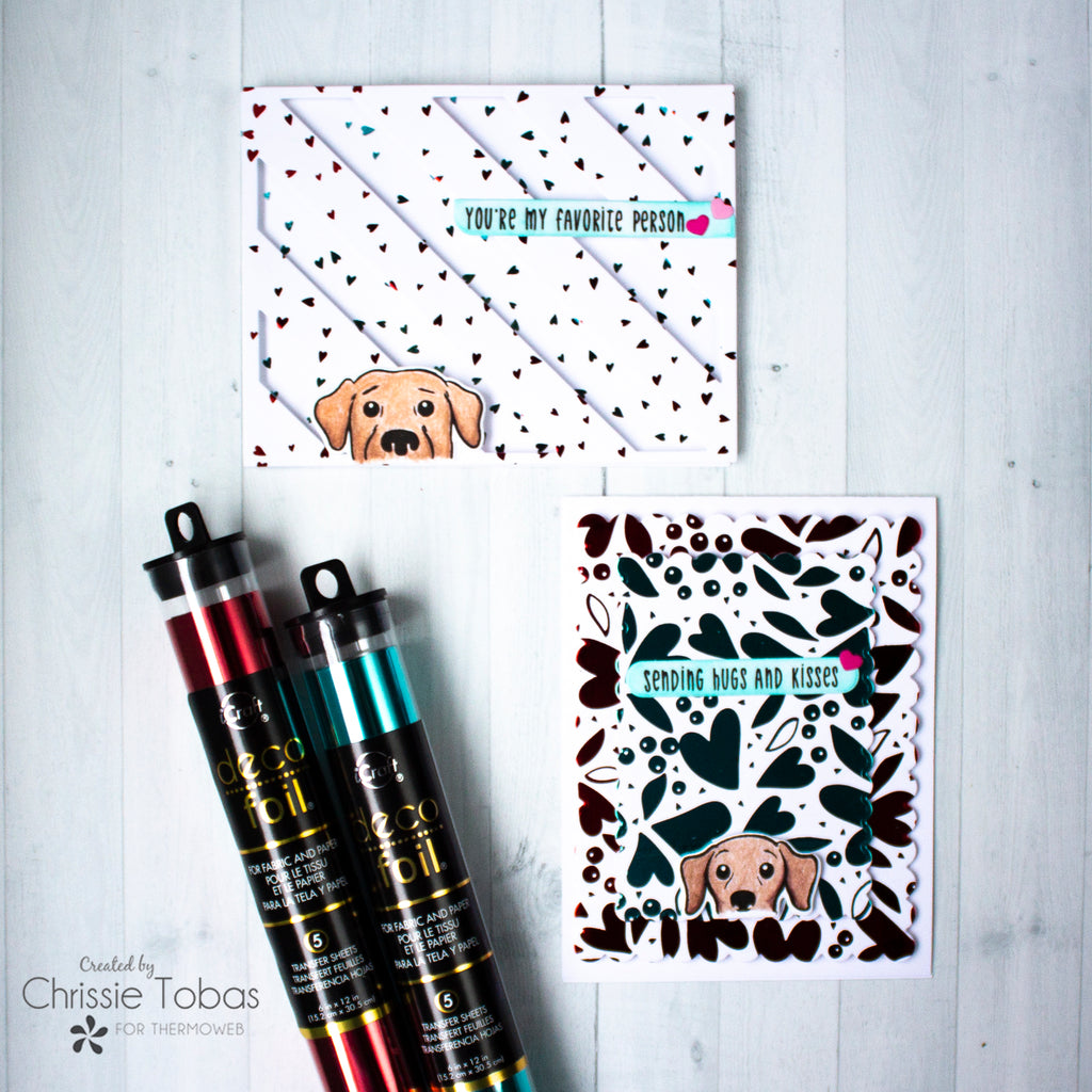 Dual Foiled Backgrounds with Toner Card Fronts!