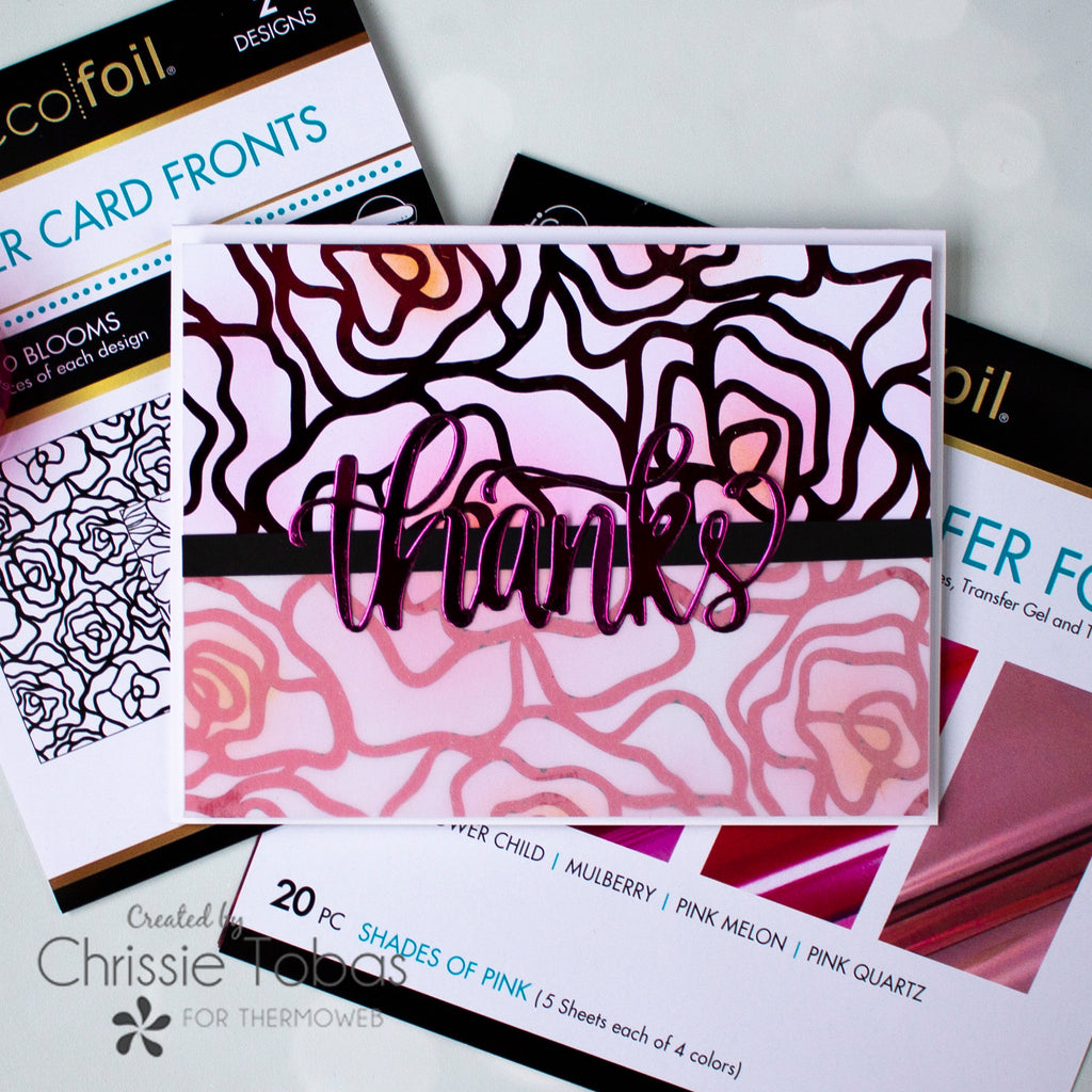 Thanks with DecoFoil Toner Card Fronts!