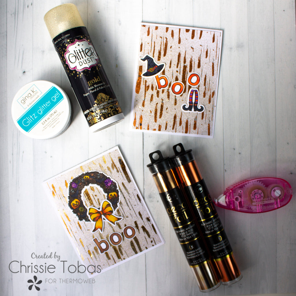 Glitter Dust Halloween Cards