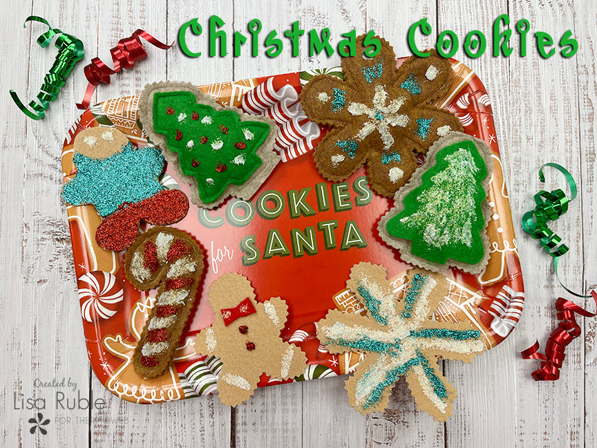 Christmas Cookies with Sparkle Paste
