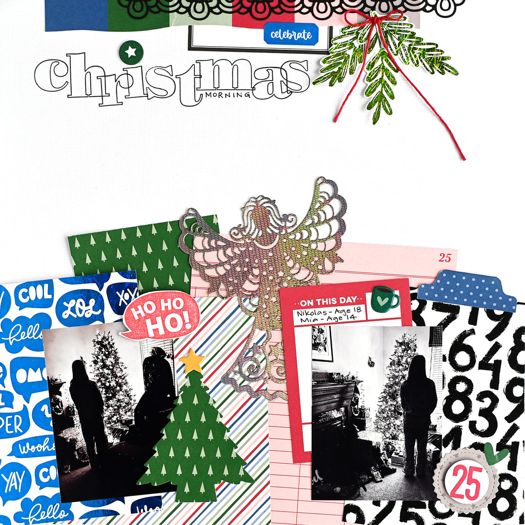 Christmas Memories Layout with NEW Brutus Monroe Toner Mixables