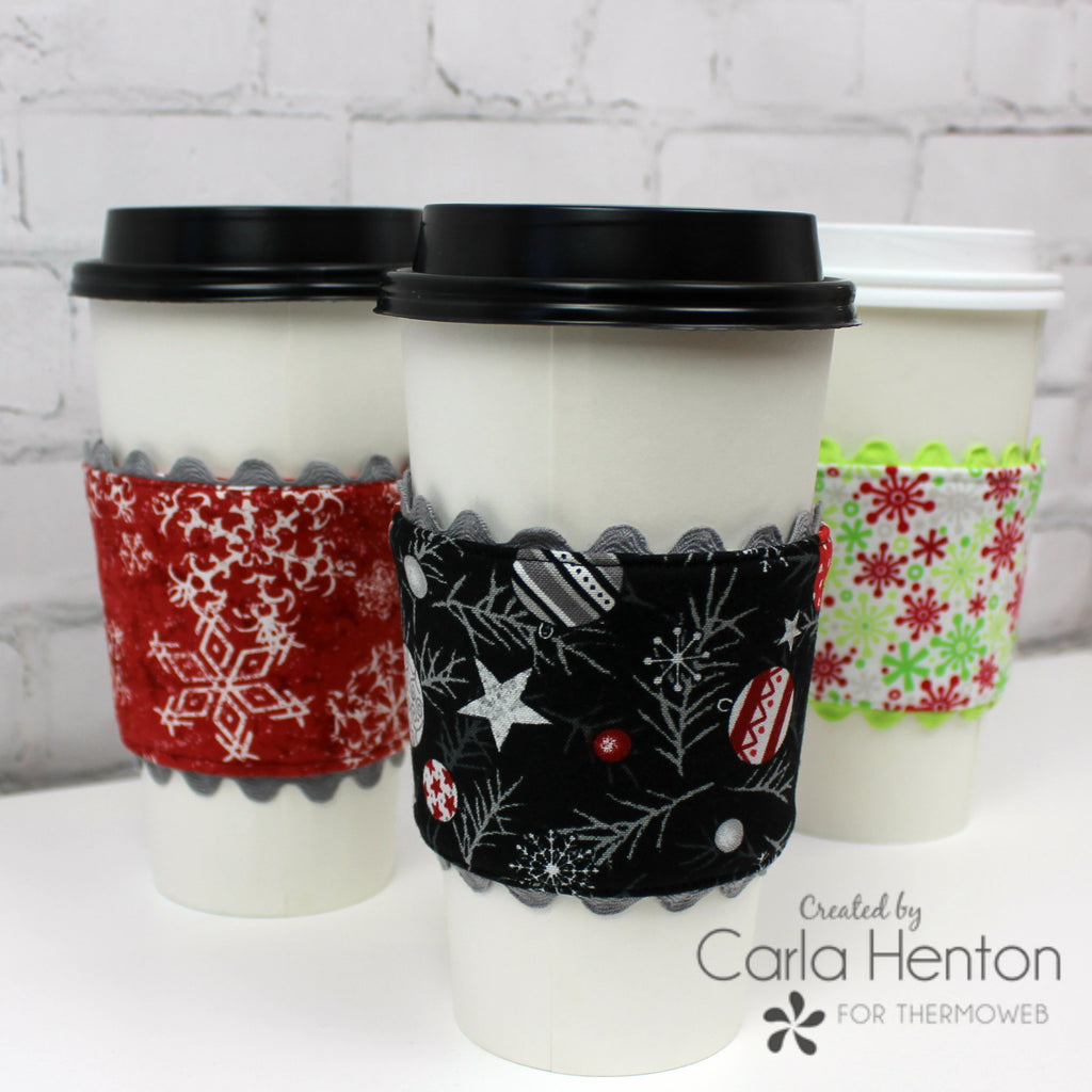 Make a Coffee Shop Cup Sleeve with HeatNBond Fleece