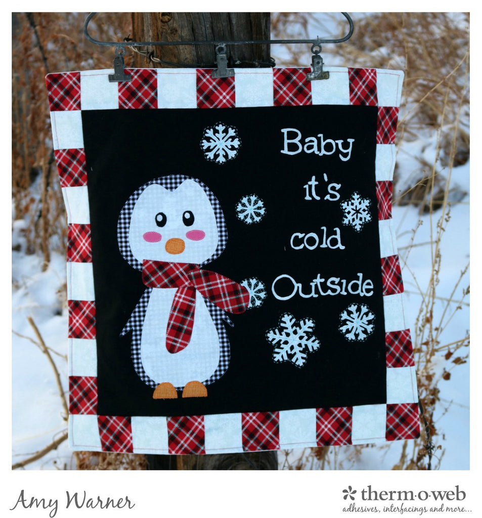 It's Cold Outside Penguin Mini Quilt