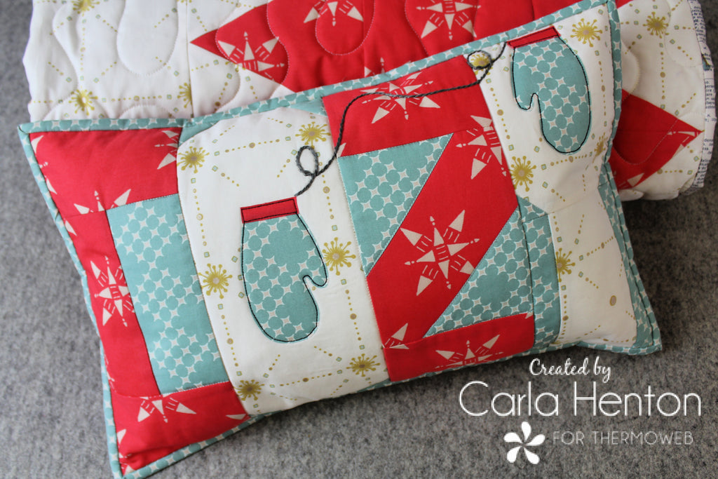 Let's Get Cozy with a Holiday Pillow Cover with HeatnBond