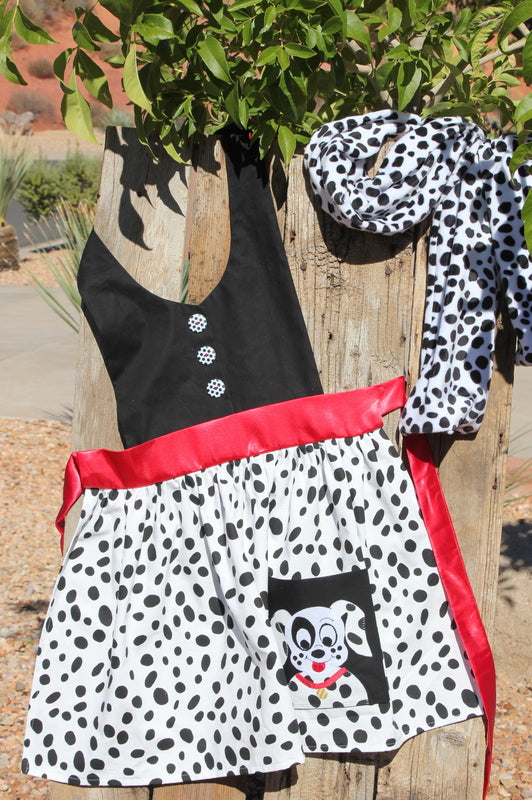 Sew a Halloween Cruella Apron with HeatnBond