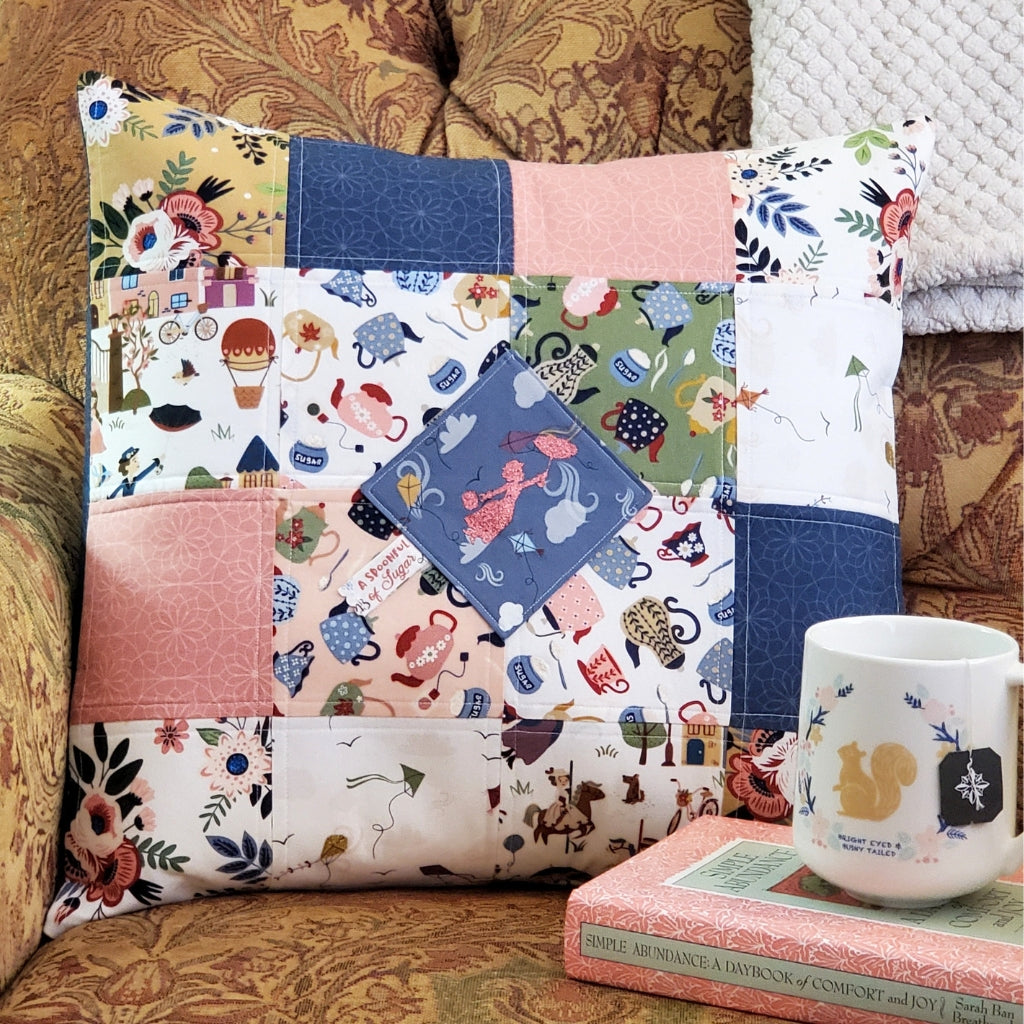 Spoonful of Sugar Blog Tour: Patchwork Patch Pillow