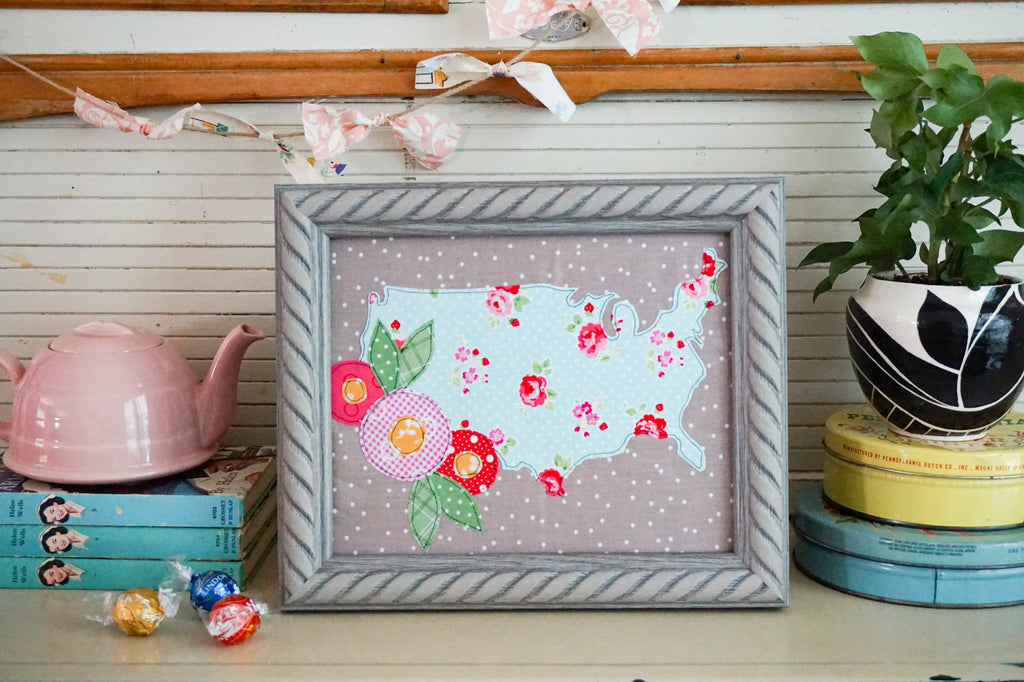 Land That I Love Applique with Heat n Bond