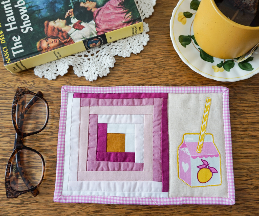 Ombre Mug Rug: Using Fabric Stiffener To Help With Tiny Pieces
