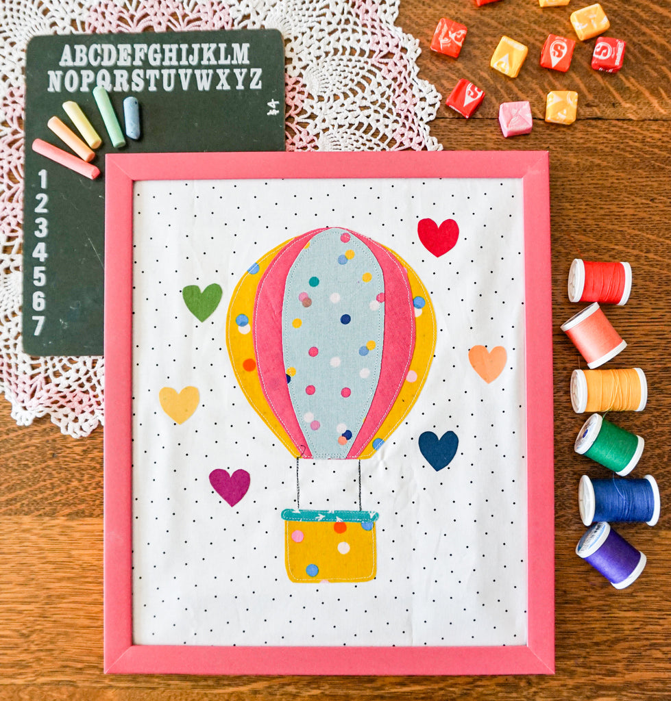 Summertime Balloon with Rainbow Clouds: A Quick Applique Project