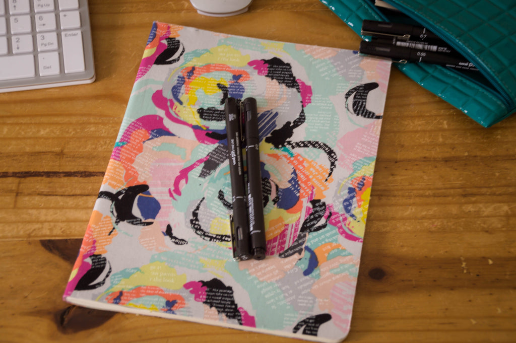 Fabric Covered Notebook Using Heat N Bond