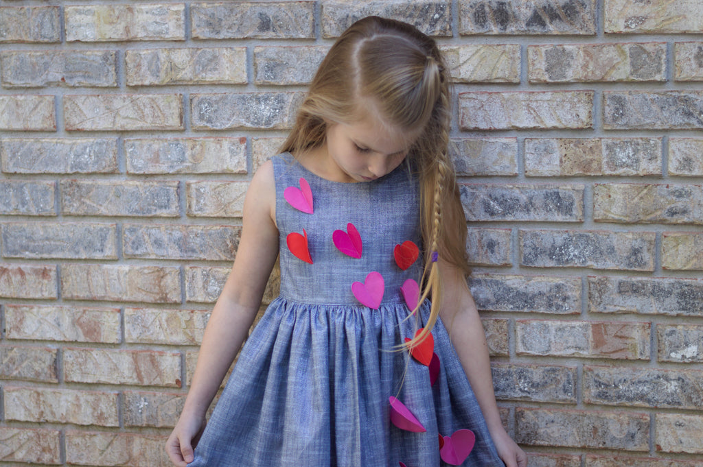 Floating Heart Dress using Heat N Bond