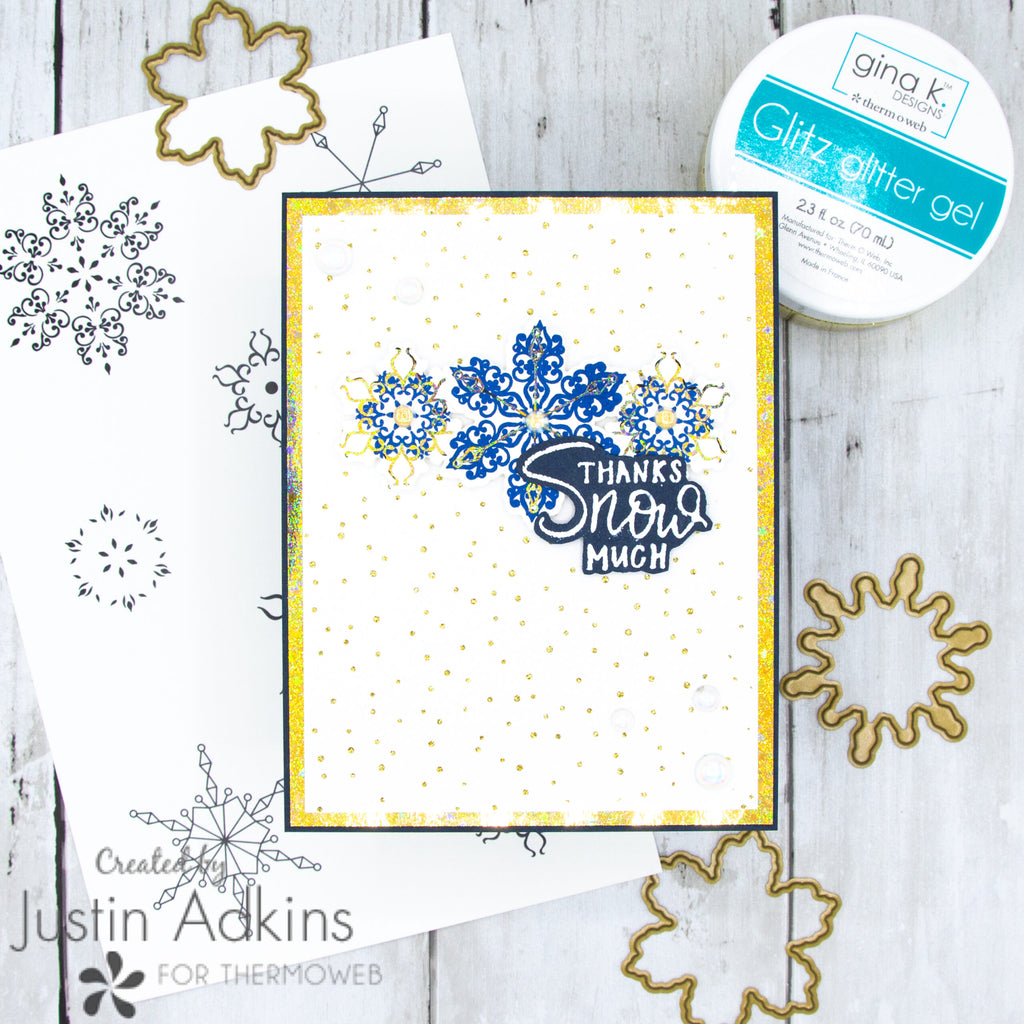 Thanks Snow Much Snowflake Card with Gina K. Designs