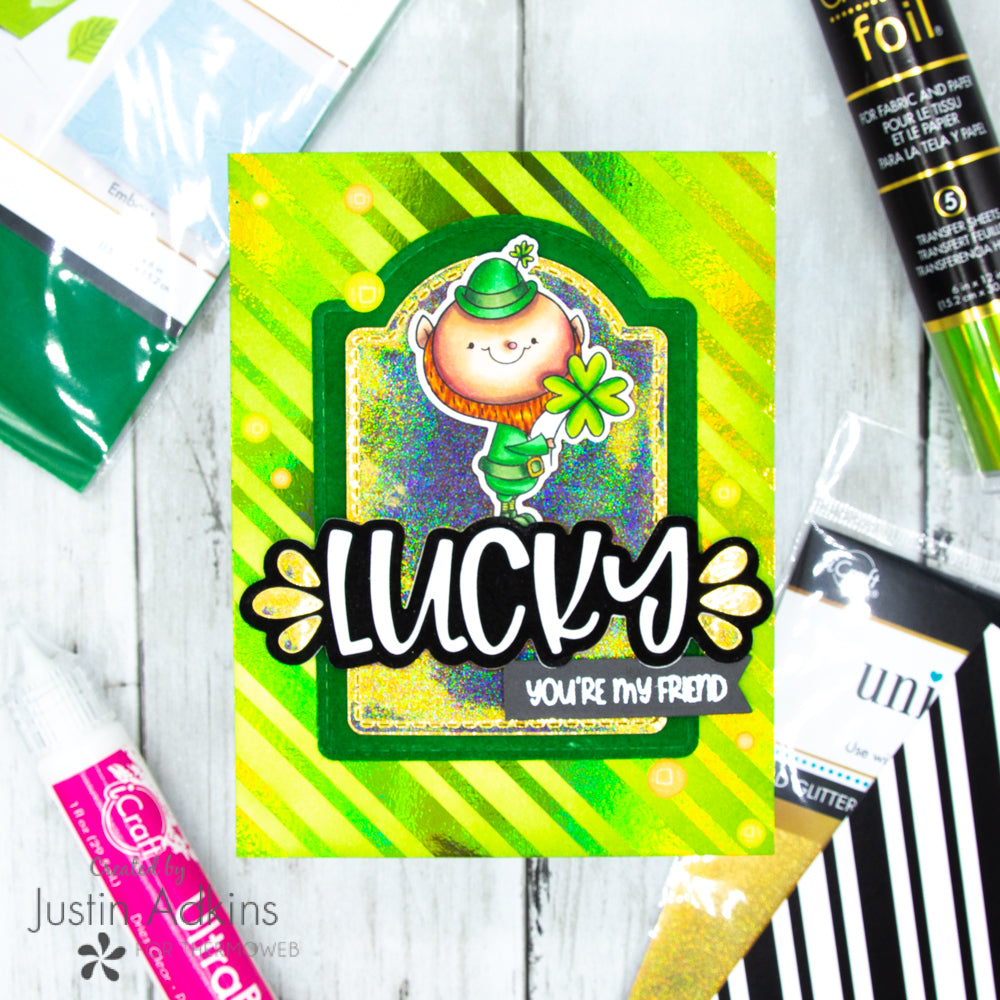 Lucky You're My Friend Card with Deco Foil