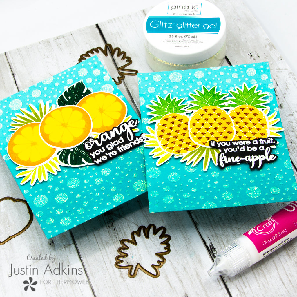 Tropical Fruity Cards with Rina K Designs