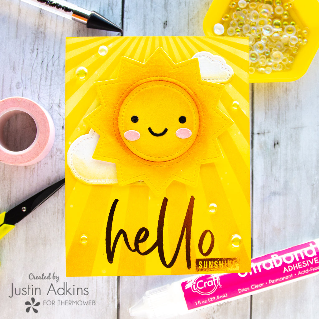 Facebook Live: Hello Sunshine Card with Unity Adhesive Transfer Designs