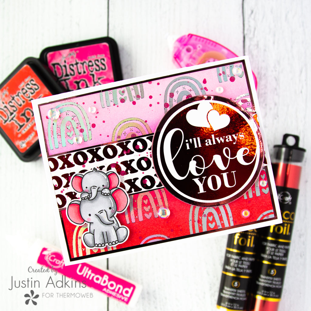 Heart-Filled Foil Valentine Card Facebook Live