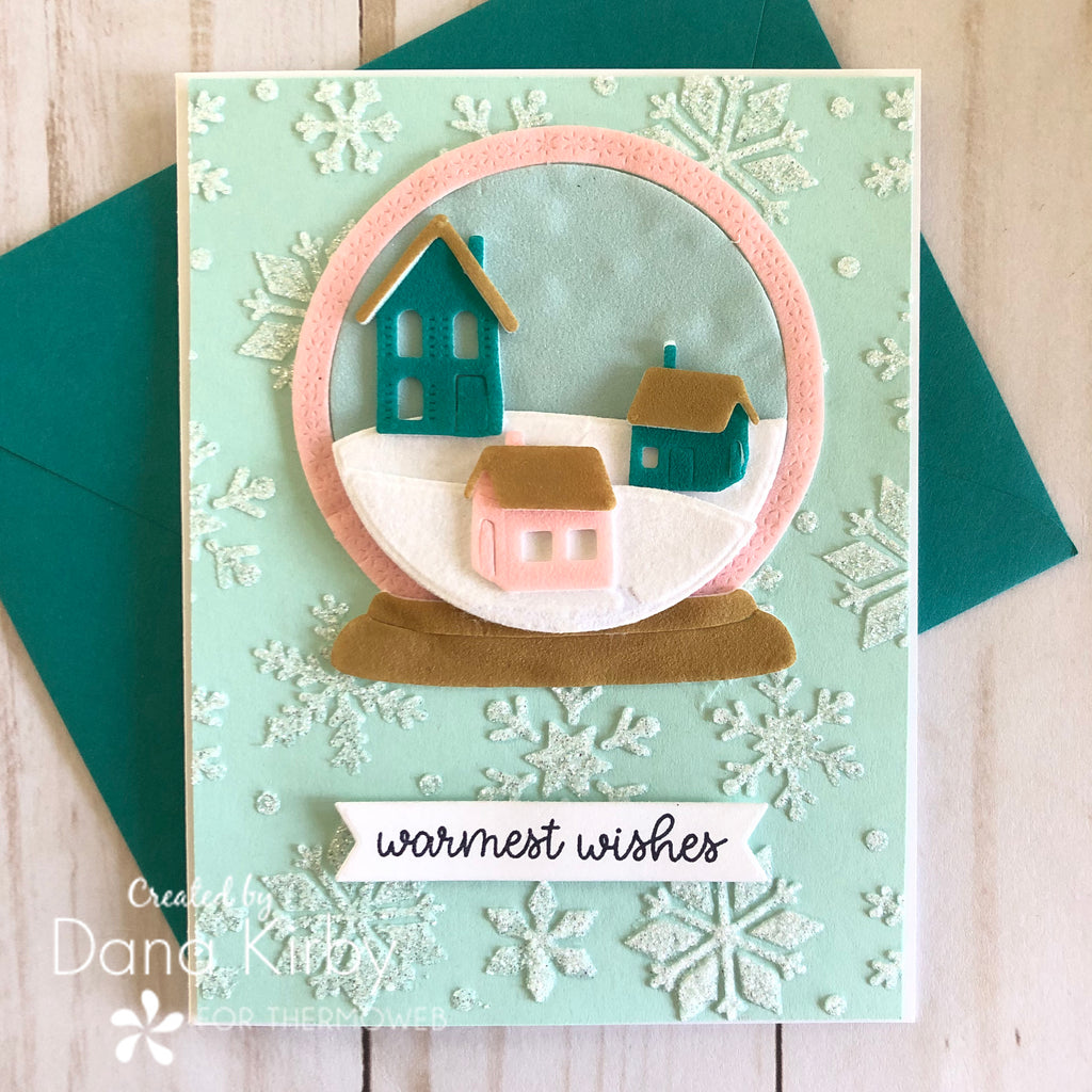 Warmest Wishes Snow Globe Card