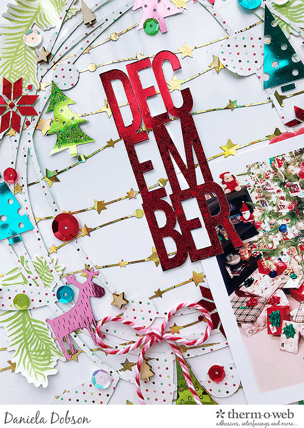 Create Foiled Embellishments for Holiday Scrapbook Pages with Deco Foil