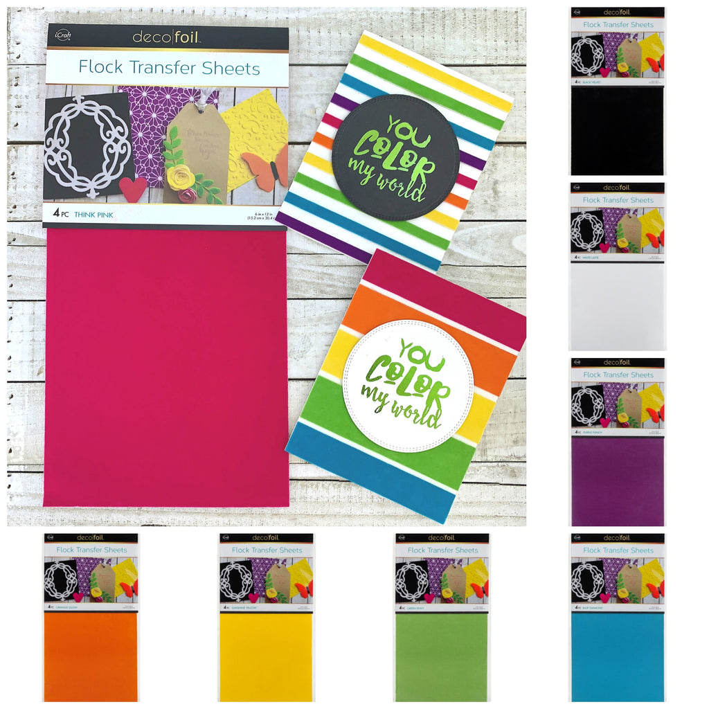 Introducing our NEW Deco Foil Flock Transfer Sheets and Metallix Gels