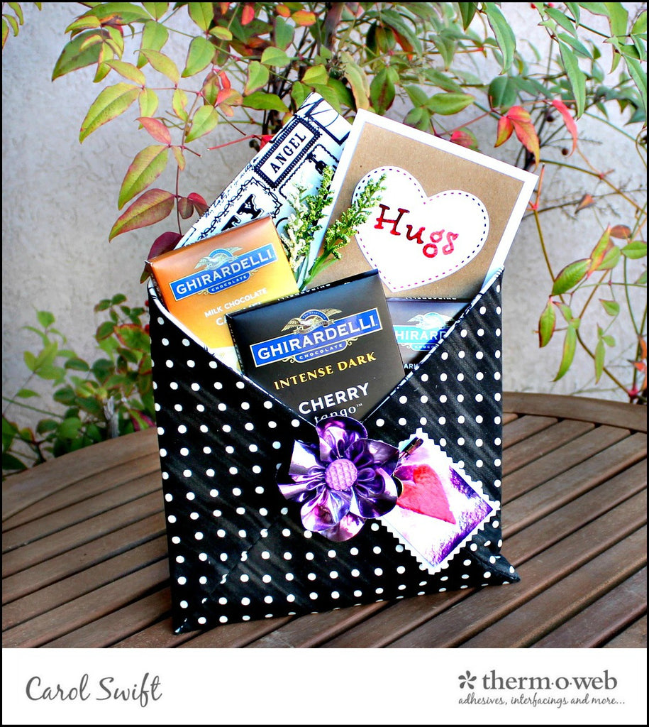 Quick Fabric Valentine Envelope With Deco Foil