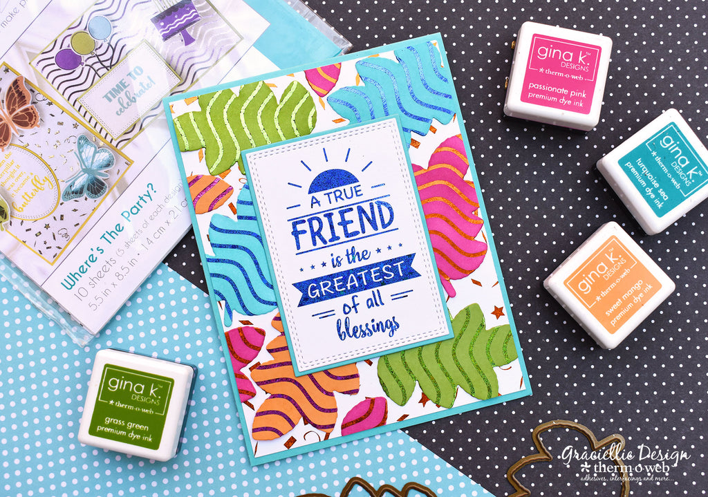 Summer Leaves Background with Gina K. Designs