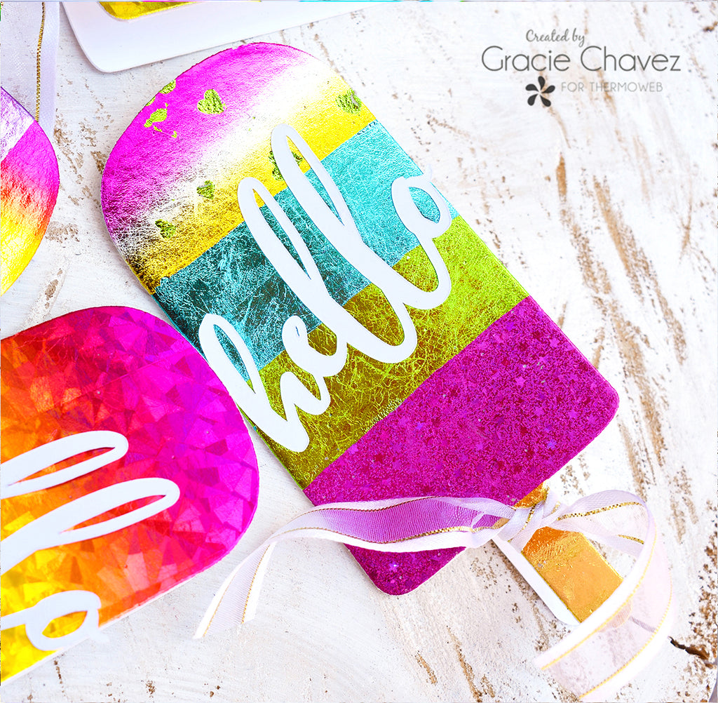 Deco Foil Ice Pop Cards Tutorial+ Free Cut Files
