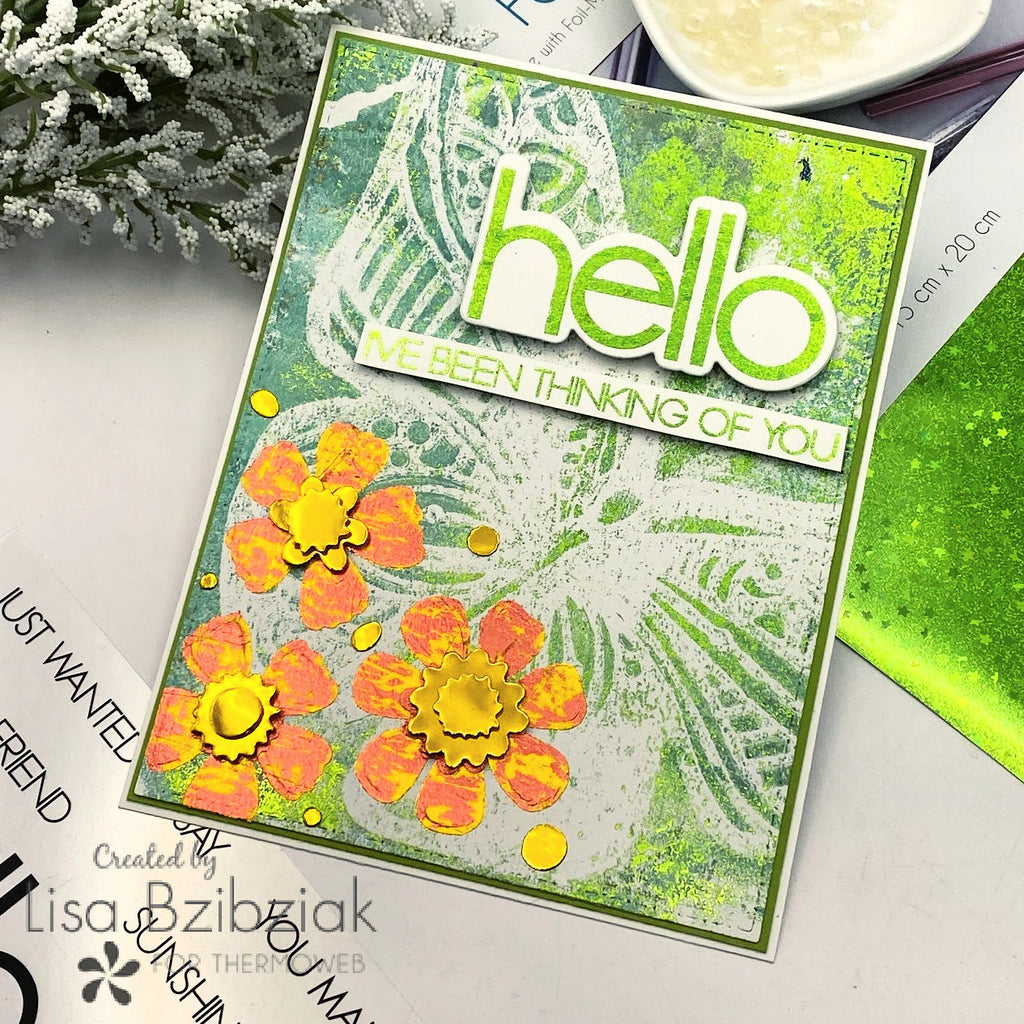 Thinking of You Foiled Card with Easy-Cut Adhesive