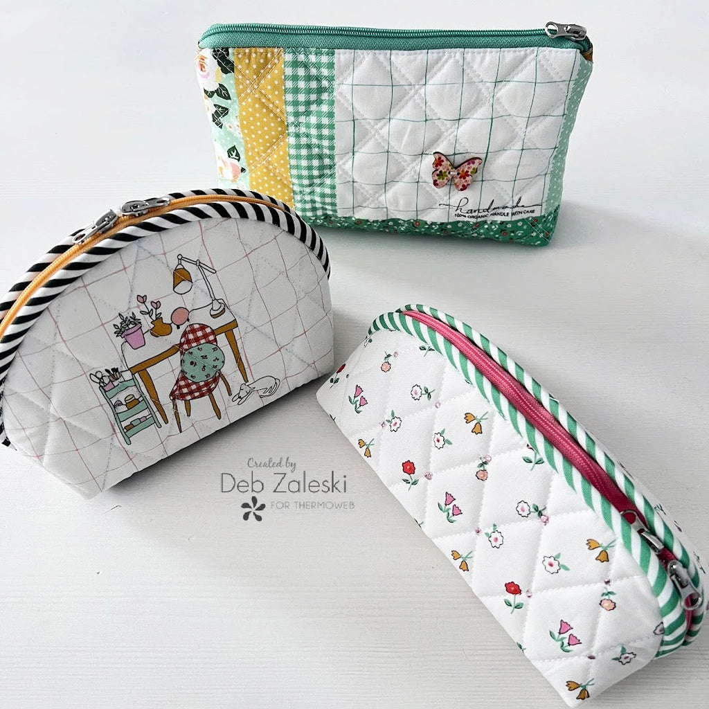 Zipper Pouch Trio with VersaFoam Foam Stabilizer