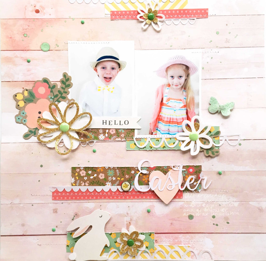 Easter Glitter Accents Made with Super Tape Adhesive