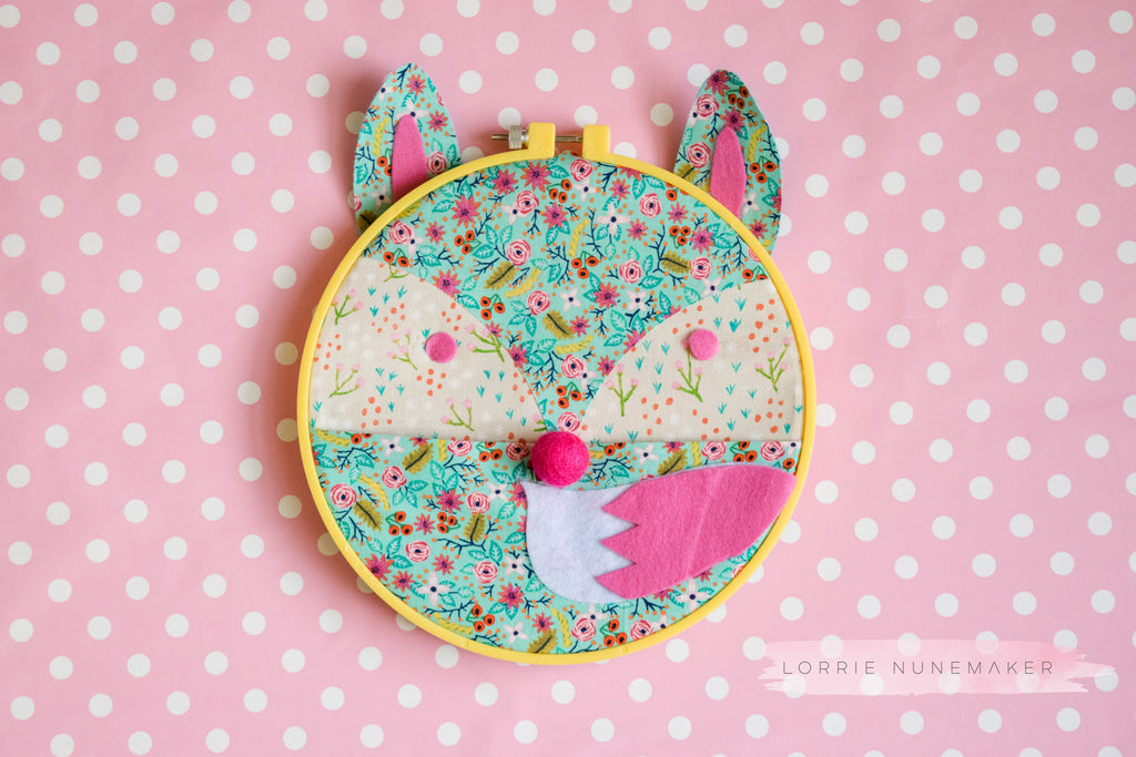 Foxy Embroidery Hoop Caddy with HeatnBond