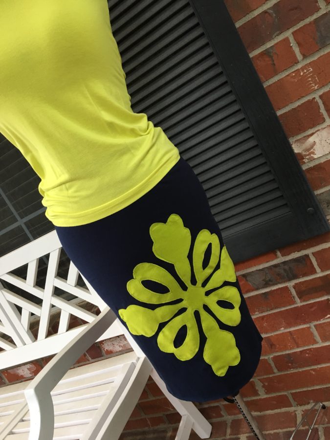 Hawaiian Applique skirt with HeatnBond Soft Stretch