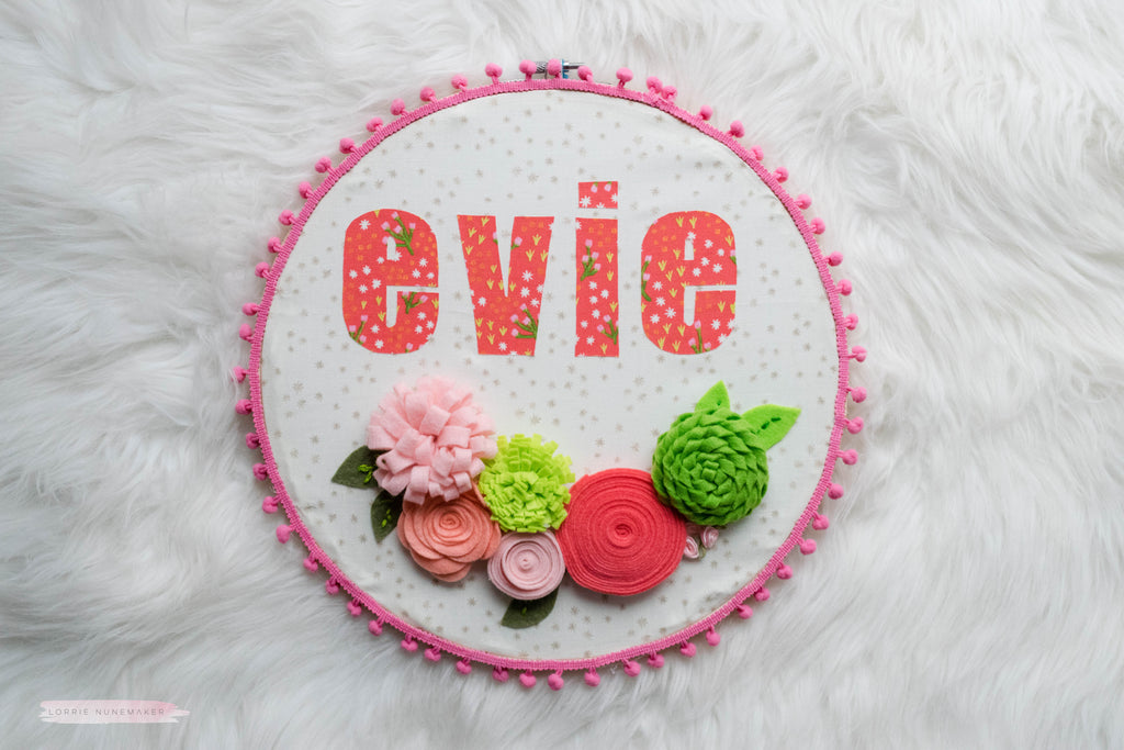 Make a Personalized Embroidery Hoop with HeatnBond EZ Print Sheets