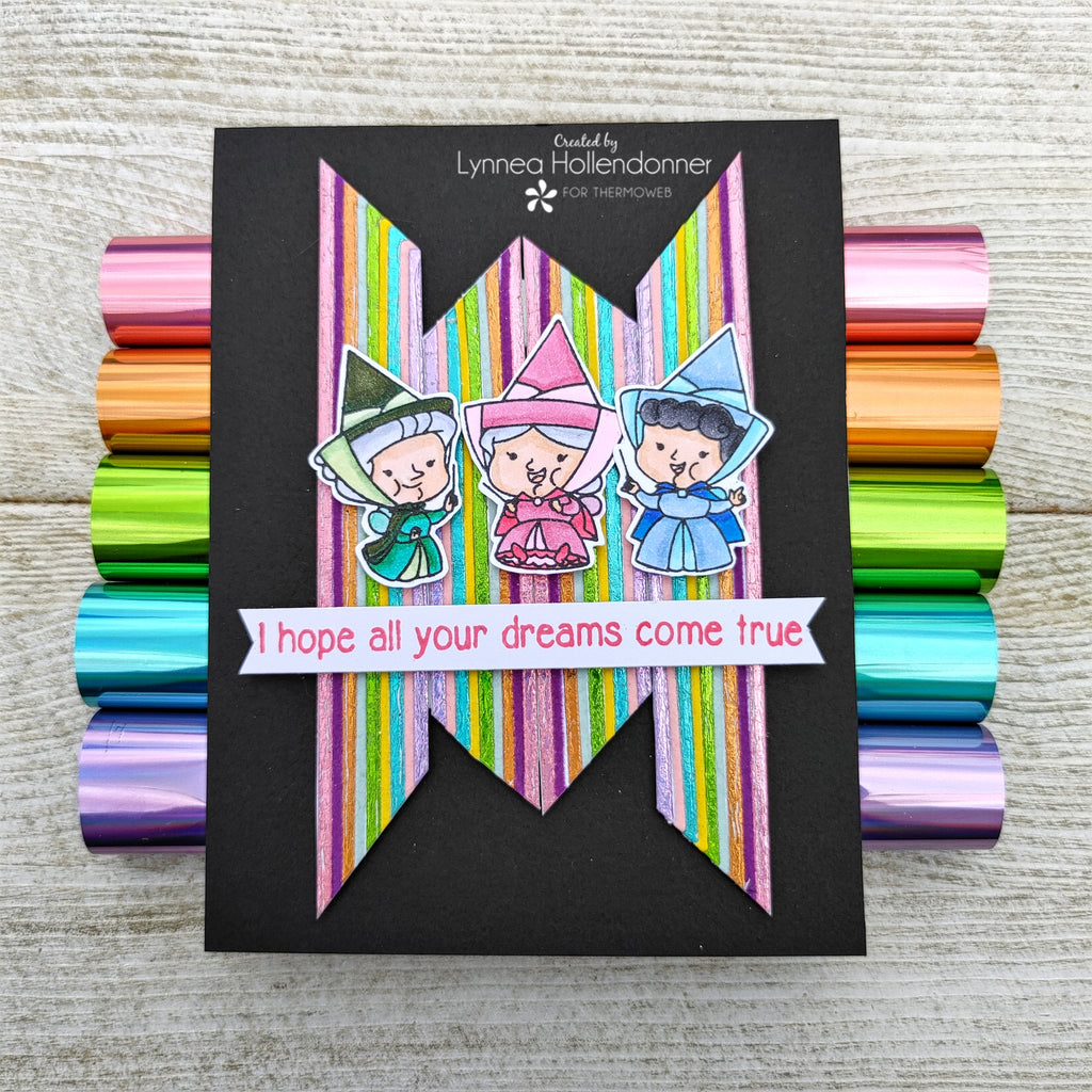 Fairytale Card with Deco Foil and Flock Transfer Sheets