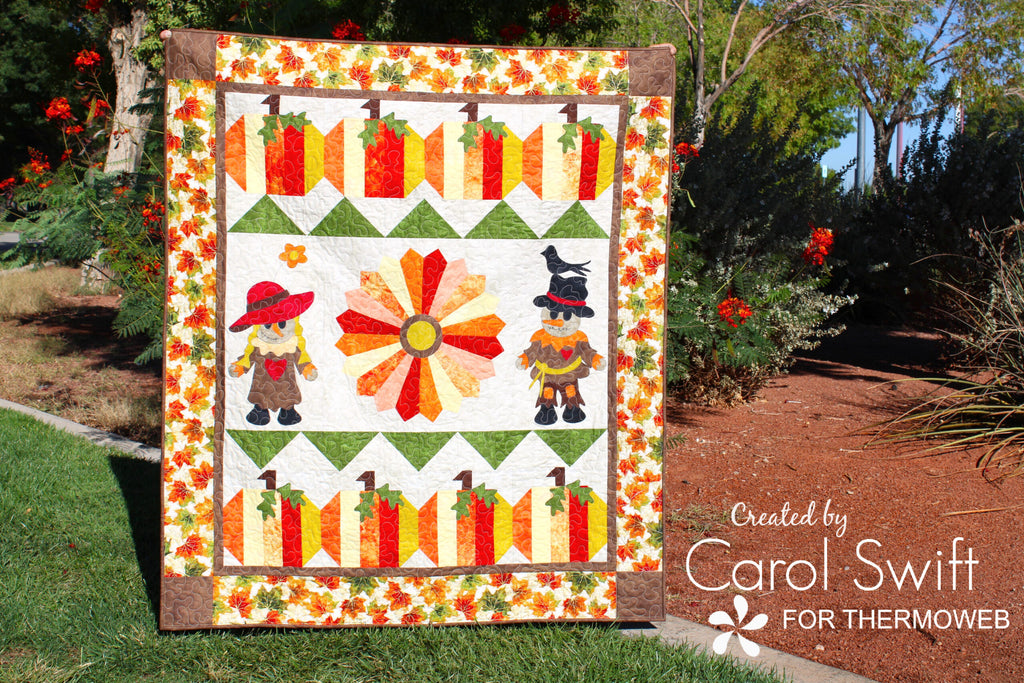 Colors of Fall Hello Autumn Fabric Pumpkin Quilt