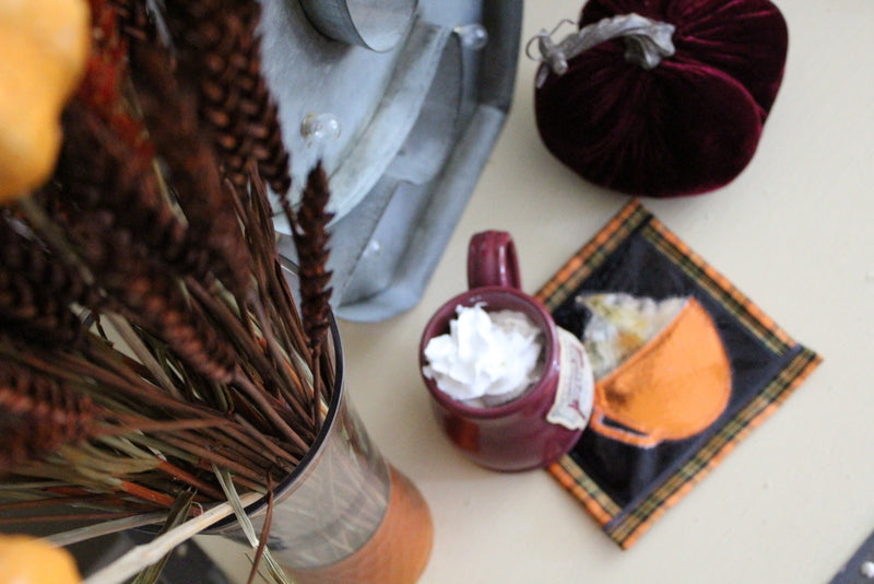 Fall Deco Foil Coffee Mug Rug Tutorial