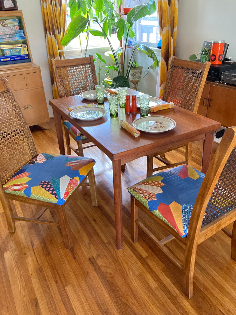 Quilty Upholstered Chairs - HeatnBond Liquid Vinyl