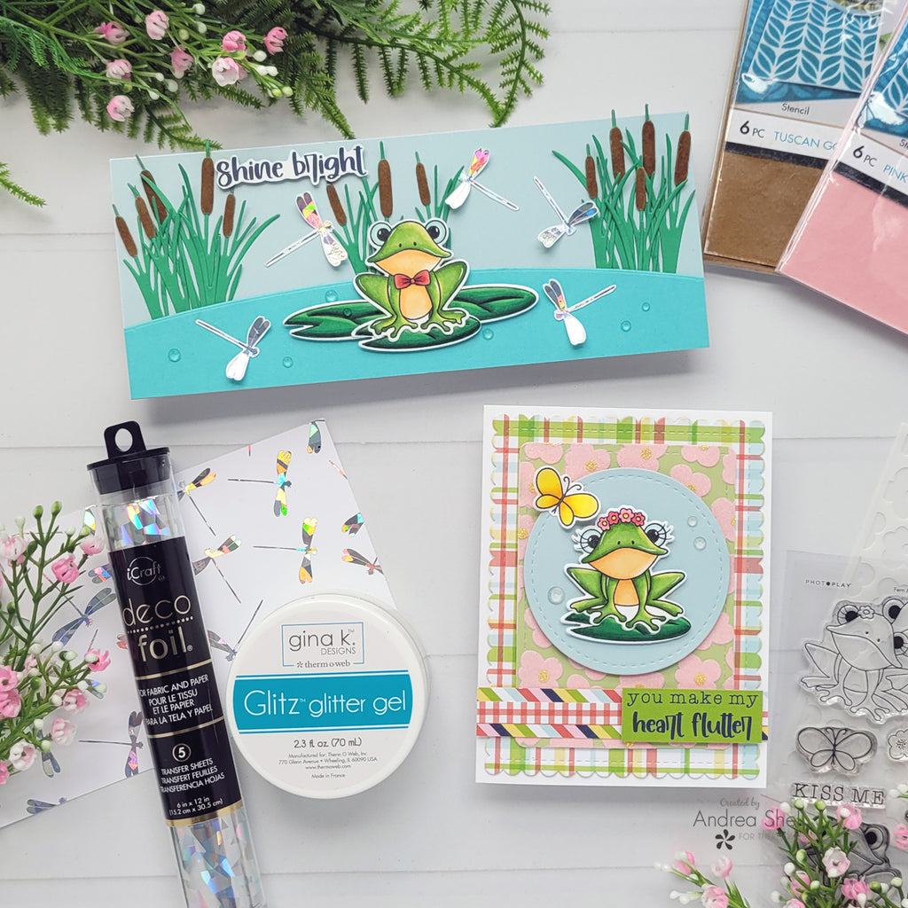 Flocked Cards with Photo Play Paper's Fern and Willard Line