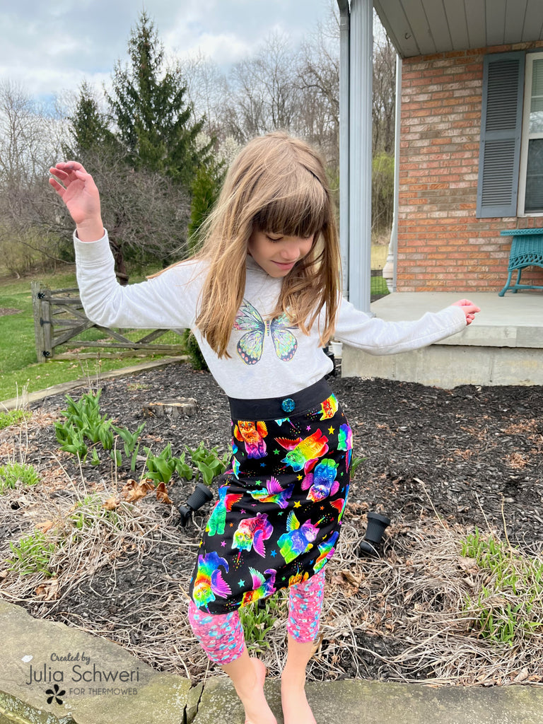 Basket Apron with Interfacing: Little Girls Edition