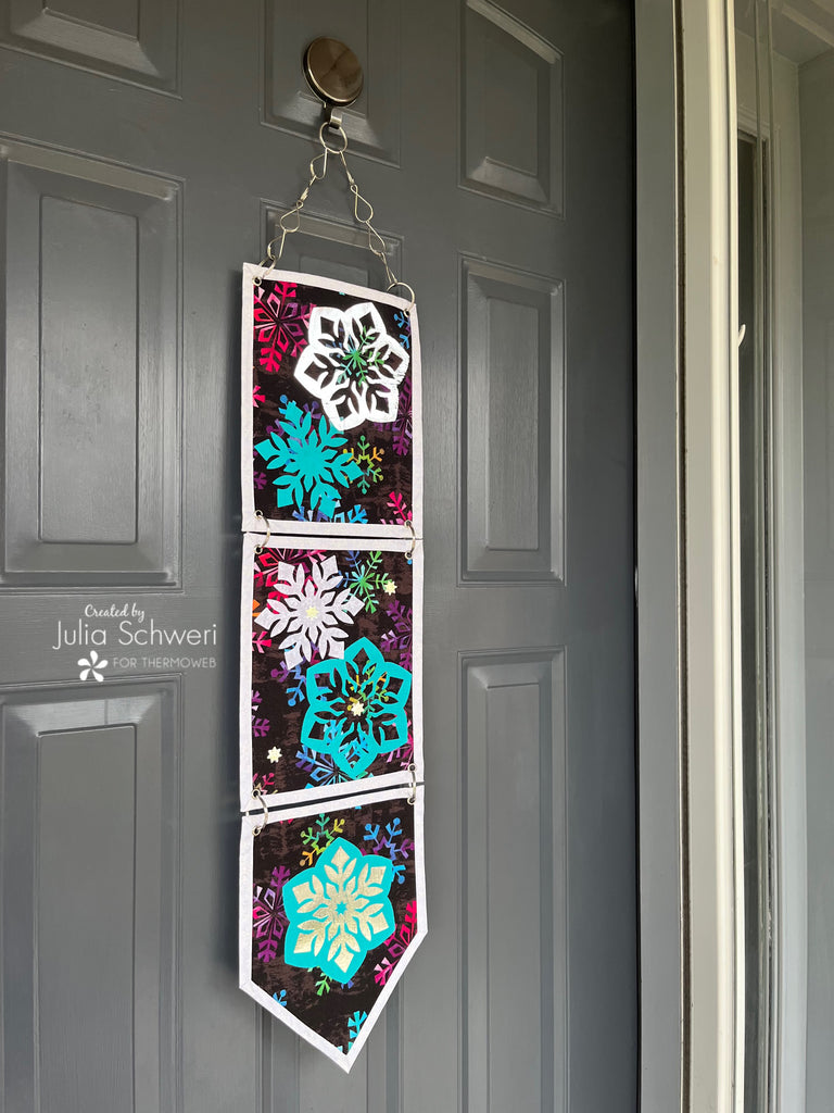 Snowflake Door Decor with Deco Foil