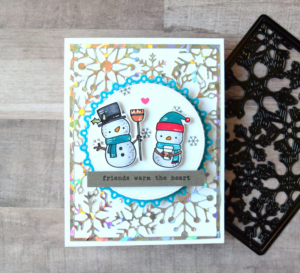 Snowman Cards with Deco Foil Toner Sheets and Transfer Foil