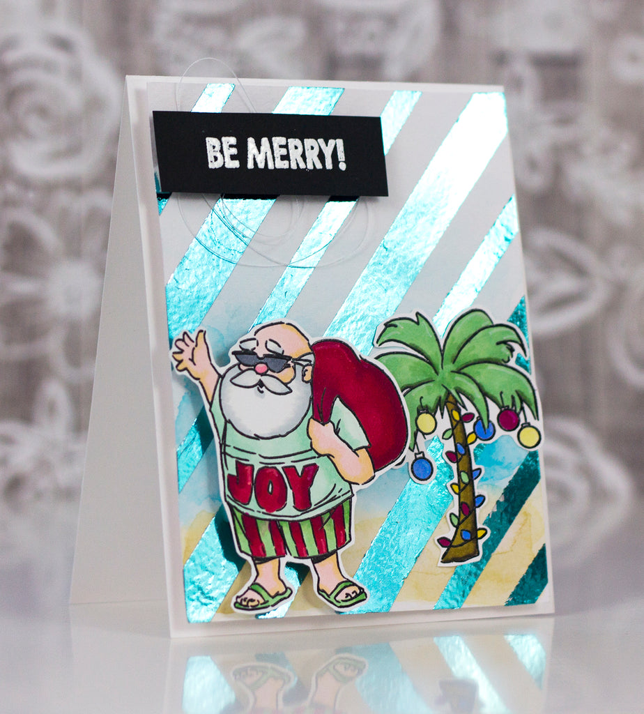 Create a Custom Foiled Background Card with Art Impressions!