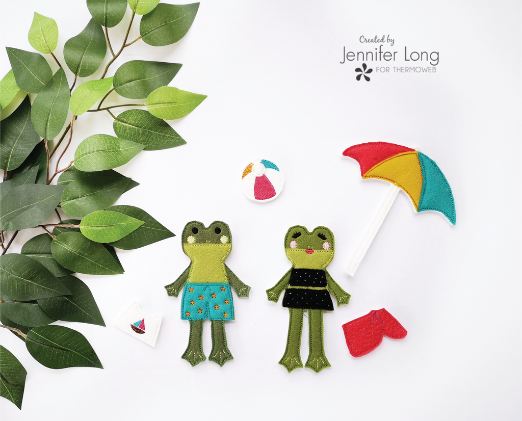 Introducing Frog Felt Dolls with HeatnBond Fusible Interfacing