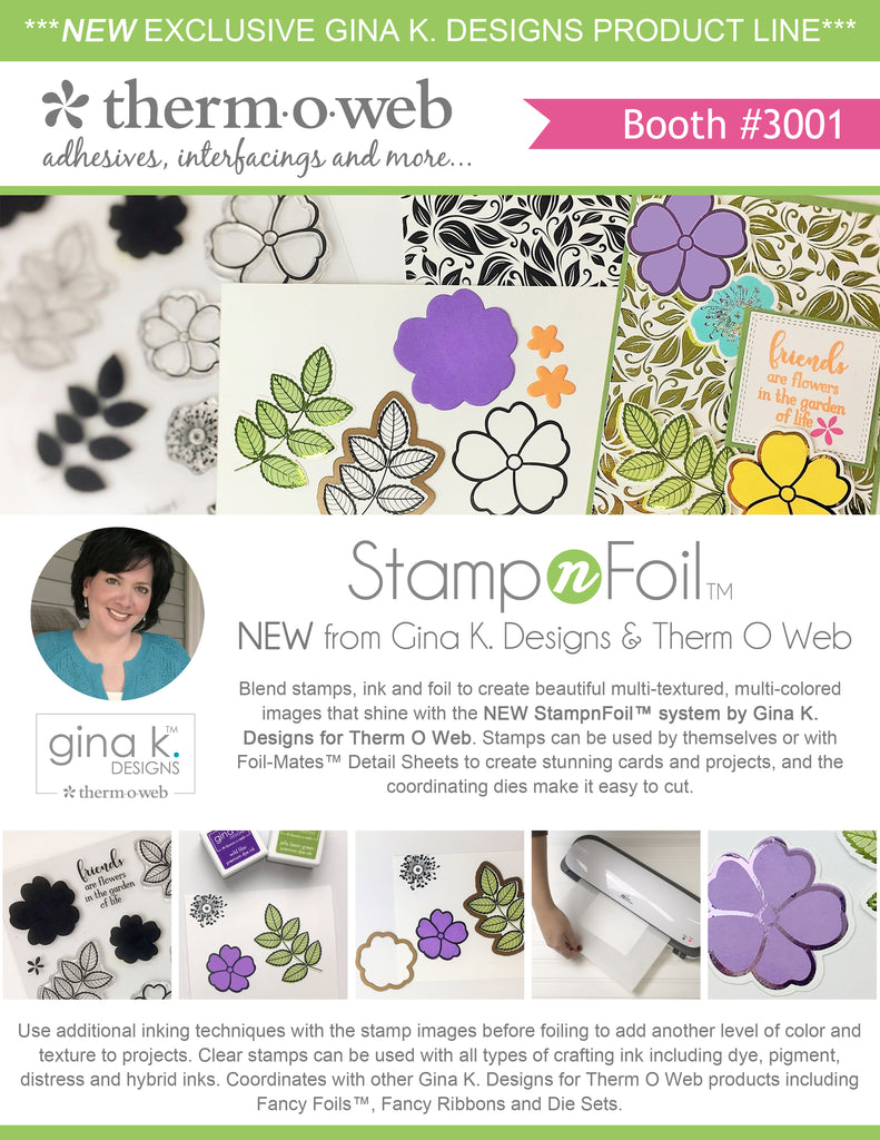 Introducing our NEW Gina K. Designs StampnFoil Collection